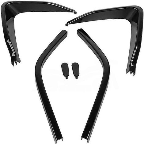 Kit de tapones embellecedores negros para el borde inferior del carenado superior, compatibles con todas las tiras de carenado de Honda GL1500 Goldwing de 1988 a 2000. (1/5)