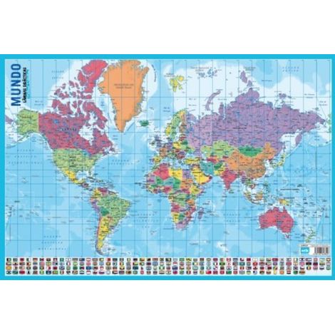 Lamina didactica portugues mapa do mundo