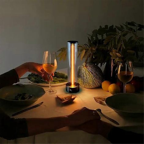 Lampe magnétique au design minimaliste, lampe de bureau magnétique à commande tactile --- (1/5)