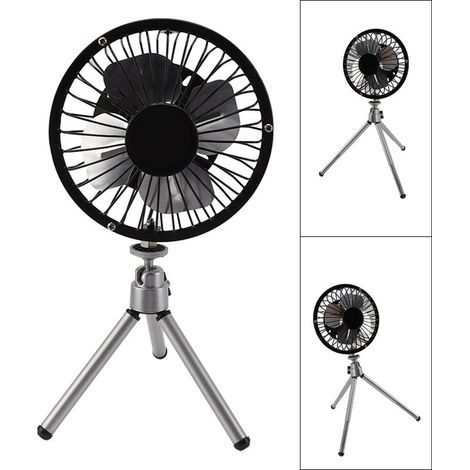 Ventilateur portable avec panneau solaire de 20 W, alimenté par l'énergie solaire et doté d'une connexion USB, avec support pour le camping, la pêche et les voyages. (1/5)
