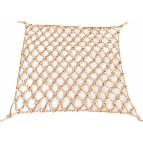 Filet De Corde, Filet De Sécurité du Terrain De Jeu, Largeur De Maille 6 Cm, épaisseur De Corde 4 Mm, (Size:1x4m),Bâches et filets de remorque (1/5)
