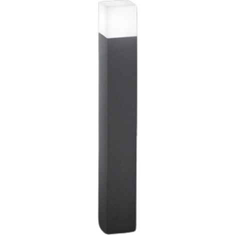 Paletto Esterno Moderno Tower Alluminio Grigio 1 Luce E27 Ip54 H90 (1/2)