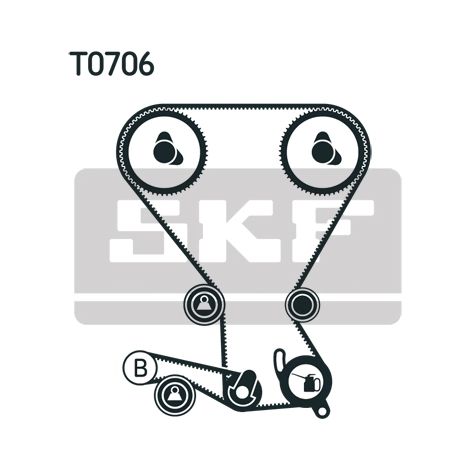 Kit de courroie crantée SKF VKMA 95005 HYUNDAI 1145A038 23356-33110 23356-33120