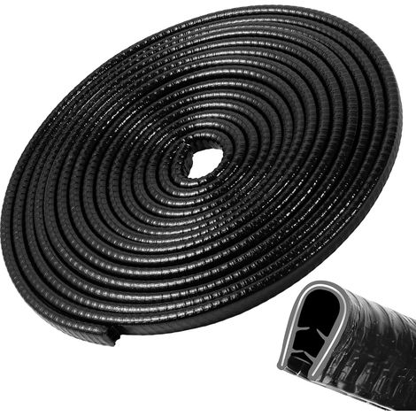 Protections Bord Portière, 5M Protection Portiere Voiture en Forme de U,Joint Caoutchouc, Protection Bord de Tole pour Plupart des Voitures Traitement de la Tôle Construction Navale Artisanat (1/5)