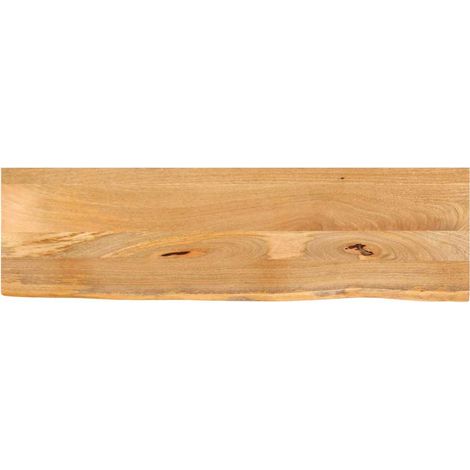 Dessus de table à bord vivant-Plateau de table de remplacement 120x20x3,8cm bois massif manguier 329070 (1/5)