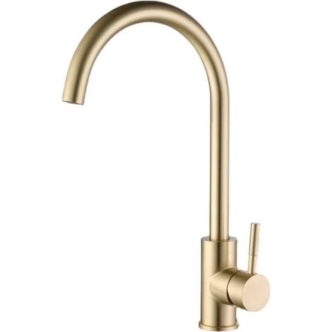 Robinet de cuisine de luxe – Finition or mat – Élégant et durable (1/5)