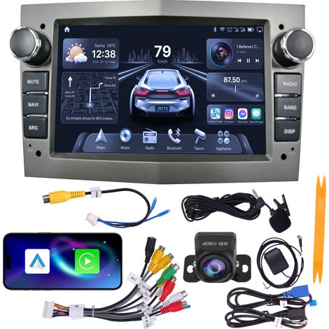 Autoradio 7" Opel 2004-2012 Android 15 Quad-Core 4+64 Go CarPlay Android Auto WiFi 6 Bluetooth GPS Caméra AHD (1/5)