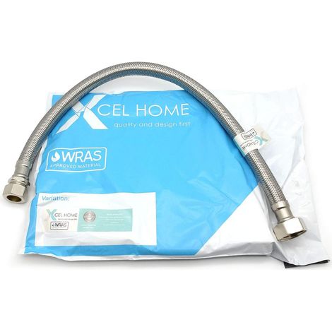 Tuyau Flexible 15 mm (500 mm) Acier Inoxydable Tressé Approuvé WRAS (1/5)