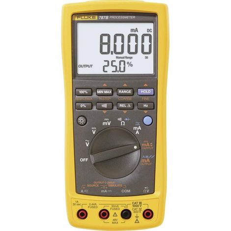 Multímetro digital Fluke 787B calibrador de precisión negro