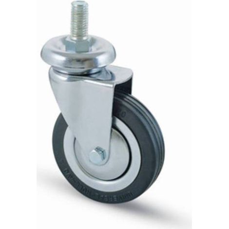 RUOTA CARRELLO D 100 MM GOMMA 155/B PERNO 14MA