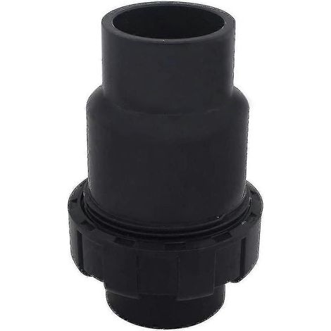 Clapet anti-retour à bille en PVC de 40 mm pour système d'eau de piscine, noir (1/3)