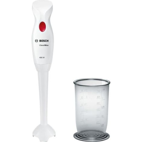 Mixeur Electrique plongeant BOSCH MSM14100 CLEVERMIXX - 400W, 1 vitesse, pied plastique, bol , poignée ergonomique (1/5)