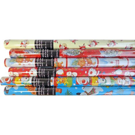 Braun & Company Geschenkpapier Weihnachten 2 m x 70 cm Weihnachtsdeko