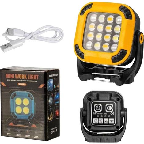 Lampe LED rechargeable universelle avec télécommande – Lampe d'établi Lampe d'atelier multifonction Outil de sécurité portable (1/5)