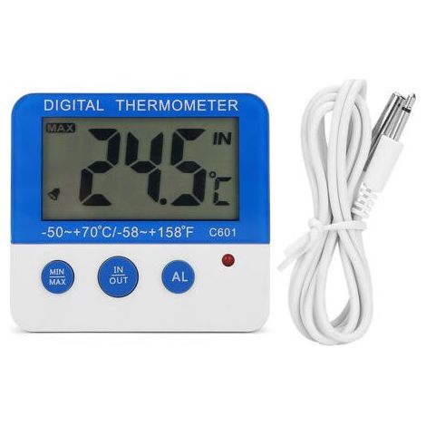 -Alarme de congélateur, thermomètre de congélateur à affichage LCD numérique électronique pratique pour congélateur pour aquarium pour réfrigérateur pour ferme d'élevage (1/5)