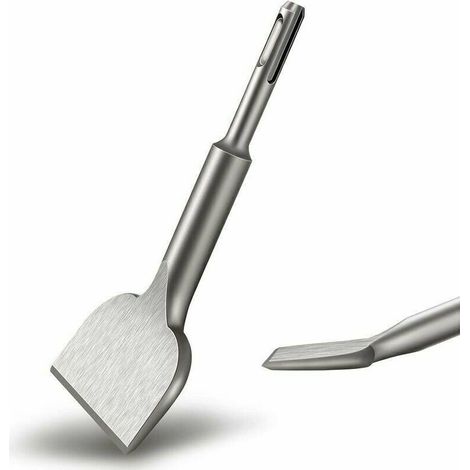 Burin SDS PLUS Carrelage, 165mm x 75mm Série d'élargissement de Haute Qualité, Ciseau à Tuiles Courbé Ciselé pour la Céramique et Les Carreaux de Sol (1/5)