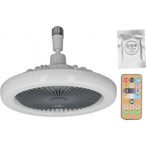 Ventilateur Plafond - E27 - 3 Vitesses - Moteur Cuivre - Pour Balcon Salle De Bain Garage - 1 Unite (1/5)