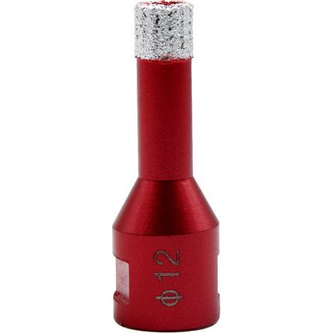 Foret diamanté avec filetage M14, foret à trous creux brasé haute performance pour carrelage/granit/marbre/porcelaine/verre/céramique (12 mm) (1/5)