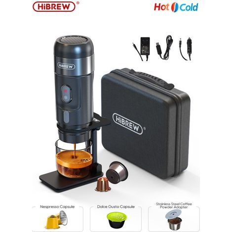 Machine à café, cafetière portable pour les voyages, machine à café expresso portable électrique sans fil pour voiture et maison (1/5)
