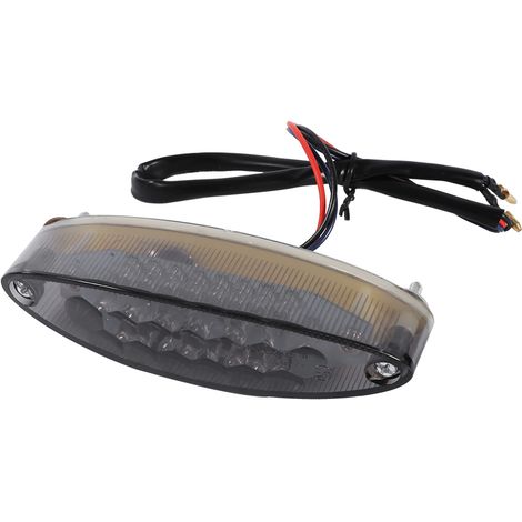KIMISS Rücklicht, 28 LED 3-adrig Motorrad ATV Rauchlampe Bremslicht Kennzeichen Rücklicht (Rot).