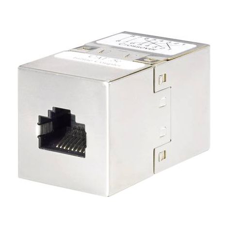 Renkforce RJ45 (croisé) réseau informatique Adaptateur CAT 5e [1x RJ45 femelle - 1x RJ45 femelle] métal W076292 (1/2)