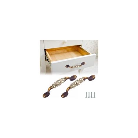 Poignée de meuble antique en alliage de zinc (pièces), poignée de meuble de cuisine antique, poignée de tiroir de meuble de salle de bain, poignée de tiroir antique, poignée de tiroir de cuisine (1/5)