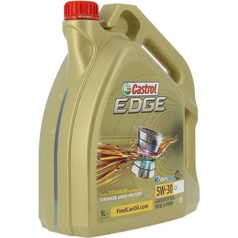 CASTROL 52605 EDGE - OLIO MOTORE TITANIUM FST 5W-30 C3 (1/4)