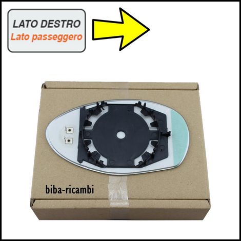 Piastra vetro specchio termico lato dx alfa romeo 147  alfa gt fino 08/2009