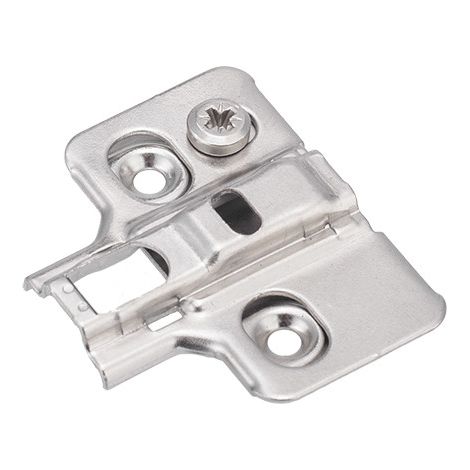 Support de charnière avec vis euro H0 clip-on plus - Pour charnière 350837-838-839