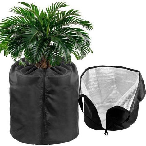 Lot de 2 Housse protection gel, Tissu Oxford isolant, Pour pots fleurs extérieur, Jardin balcon (1/3)