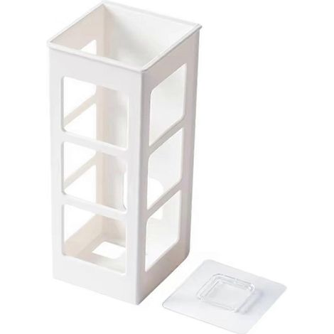 Organisateur mural pour outils de coiffure - Support sans perçage pour brosses, fers à friser, lisseurs, étagère de rangement pour salle de bain (1/5)