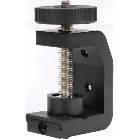 MINKUROW C-Mount-Halterung, Multifunktions-C-Typ-Halterung für Klemmmontage, 1/4"- und 3/8"-Gewinde für Lampenhalter-Zubehör