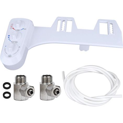 Ensemble de pulvrisateur non lectrique intelligent, accessoire de toilette, bidet de toilette, avec double buse, accessoire de(European standard: 3/8 thread) (1/5)