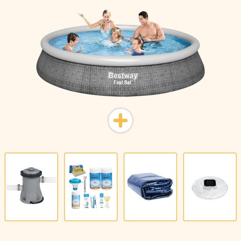 Bestway Bestway Fast Set Ronde - 396x84 cm - 5-pièces S228 (1/5)