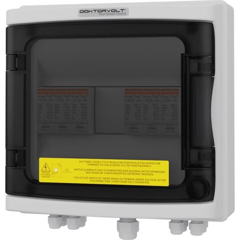 Solar Anschlusskasten PV 2-String DC 1000V T1 T2 PG Doktorvolt 4470 (1/5)
