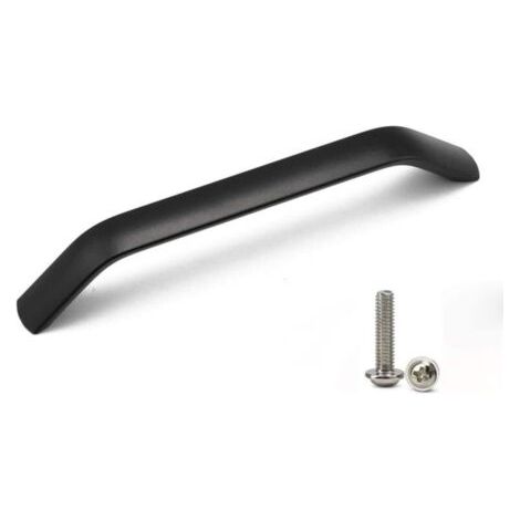 Qrity Lot de 10 poignées et boutons de porte d'armoire de cuisine pour tiroirs, chambres, meubles, espaces de tirage 160 mm, procédé de sablage (1/5)