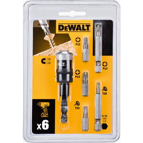 DEWALT DT71514-QZ EXTREME IMPACT READY RAPID LOAD SCREWDRIVING SET 6 PIECE (1/2)