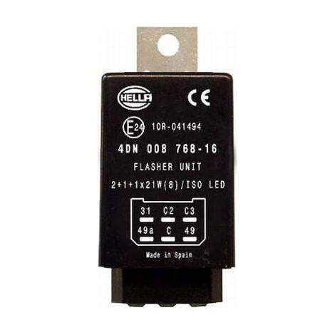 Rel茅 intermitentLED 6polos 12V HELLA 4DN008768167