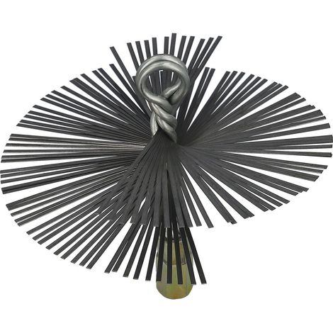 Brosse de ramonage en acier pour nettoyage 150mm M12 (1/5)