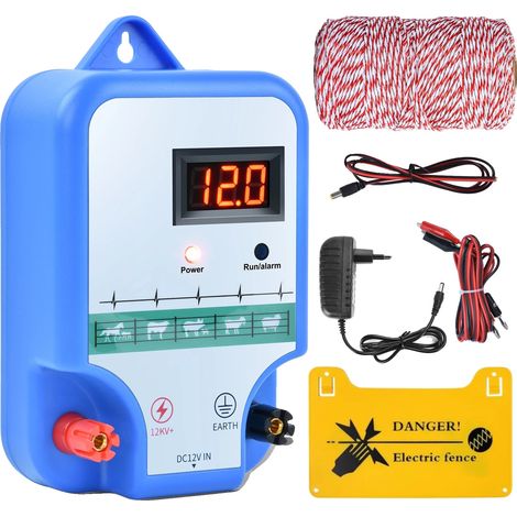 Kit per recinzione elettronica, design impermeabile, materiali ecocompatibili, spina europea (1/2)