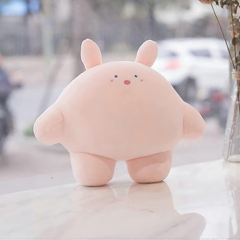 Gros oreiller en peluche ours blanc mignon et dodu, style dinosaure (1/5)