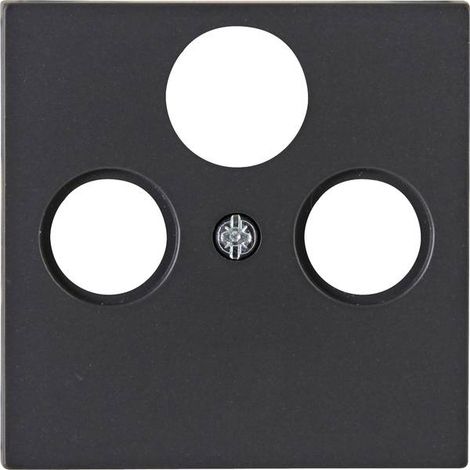 Kopp 1 pezzo Placca di copertura Presa TV-RADIO ATHENIS Antracite 373615180