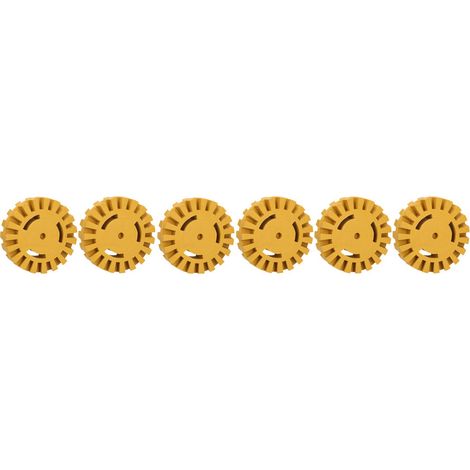 KS Tools - Lot de 6 gommes de nettoyage avec lamelles, Ø 100 x 26 mm - 515.1369 (1/5)