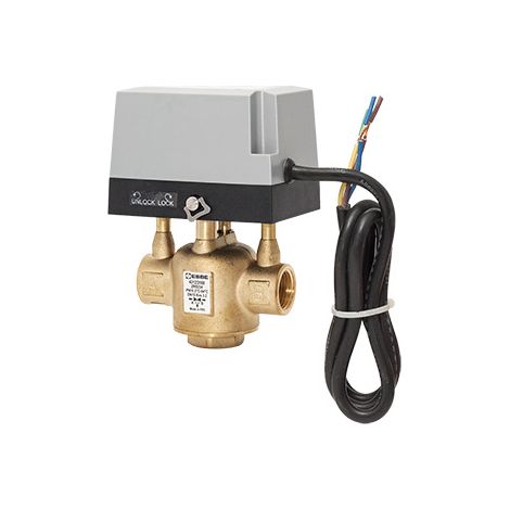 ESBE 3-Wege Zonenventil ZRS234 DN20, Kvs 4,6, G3/4", 230VAC, 2-Pkt