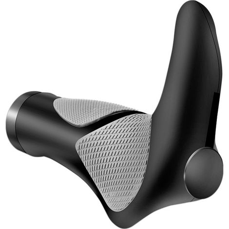 Poignée ergonomique pour guidon de vélo - Poignée de guidon de vélo - Poignée antidérapante - Pour vélo, klaxon(style régulier) (1/5)