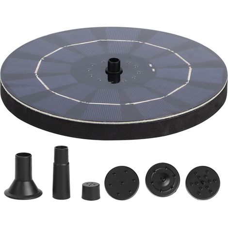 Pompe À Fontaine Solaire - 6 V 2,5 W - Pour Décoration De Jardin Extérieur Et Bassin - 1 Pièce (1/5)