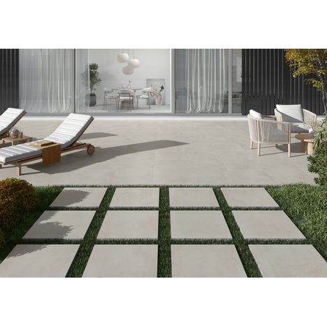 Dalle extérieure BEIGE l.60xL.60 cm - Epaisseur 20 mm (1/5)
