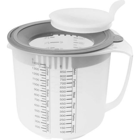 Verre doseur - mesureur - cuillere - eprouvette de cuisine Dr oetker - 1802 (1/4)