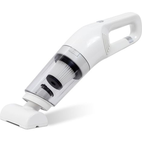 Aspirateur à main pour poils d'animaux - Baladeur sans fil rechargeable à forte aspiration, puissant et portable avec batterie grande capacité, mini aspirateur pour voiture/maison (Blanc) (1/5)