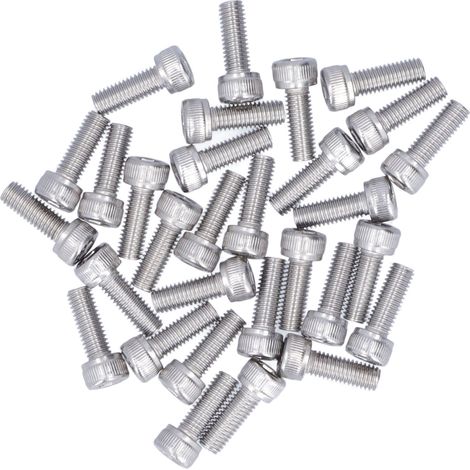 Kit de 30 vis à tête cylindrique hexagonale M5 en acier inoxydable A2 (M5 x 14) (1/5)